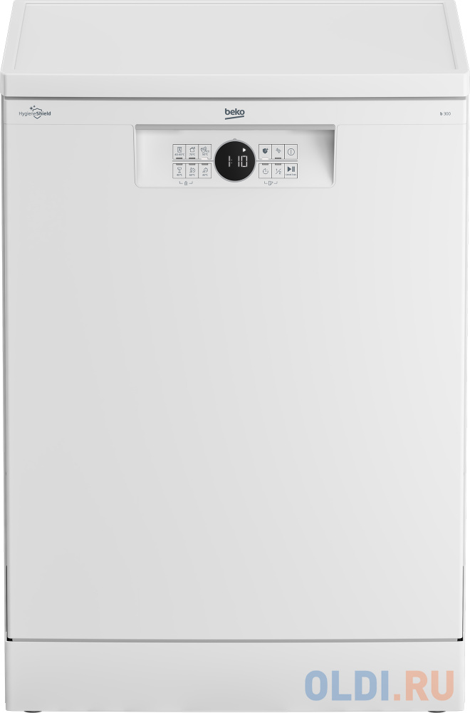 Посудомоечная машина Beko BDFN26522W,  полноразмерная, напольная, 59.8см, загрузка 15 комплектов, белая [7633308377]